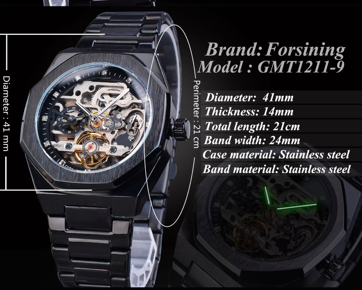 Skeleton luxury watch