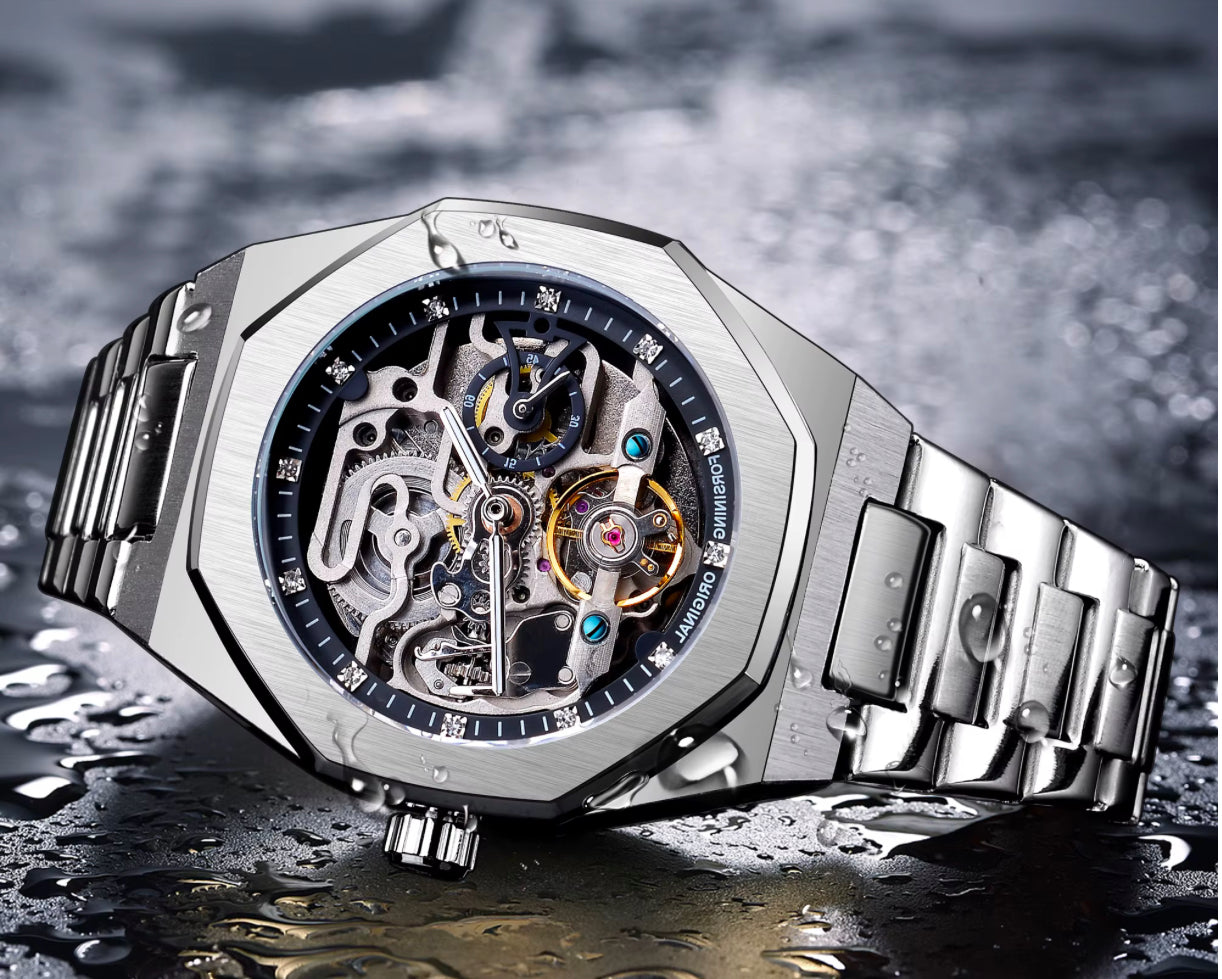 Skeleton luxury watch