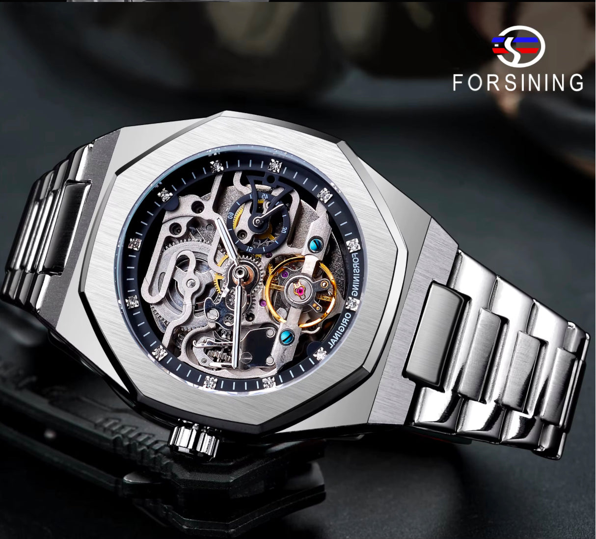Skeleton luxury watch