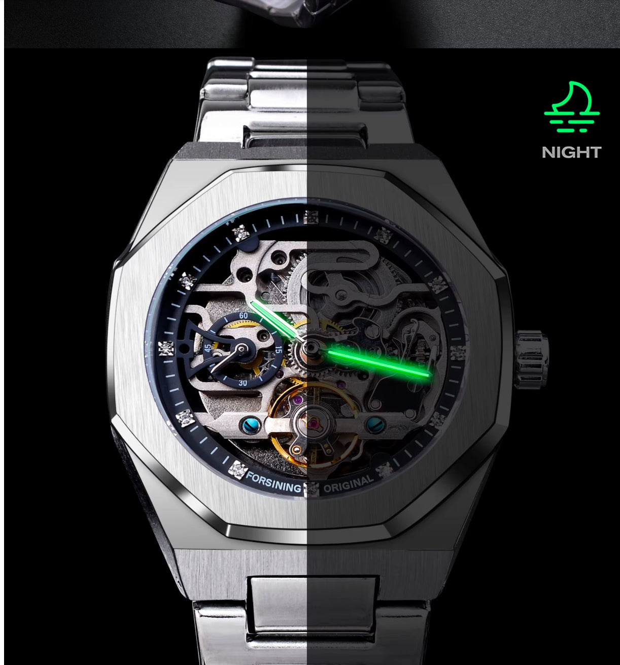 Skeleton luxury watch
