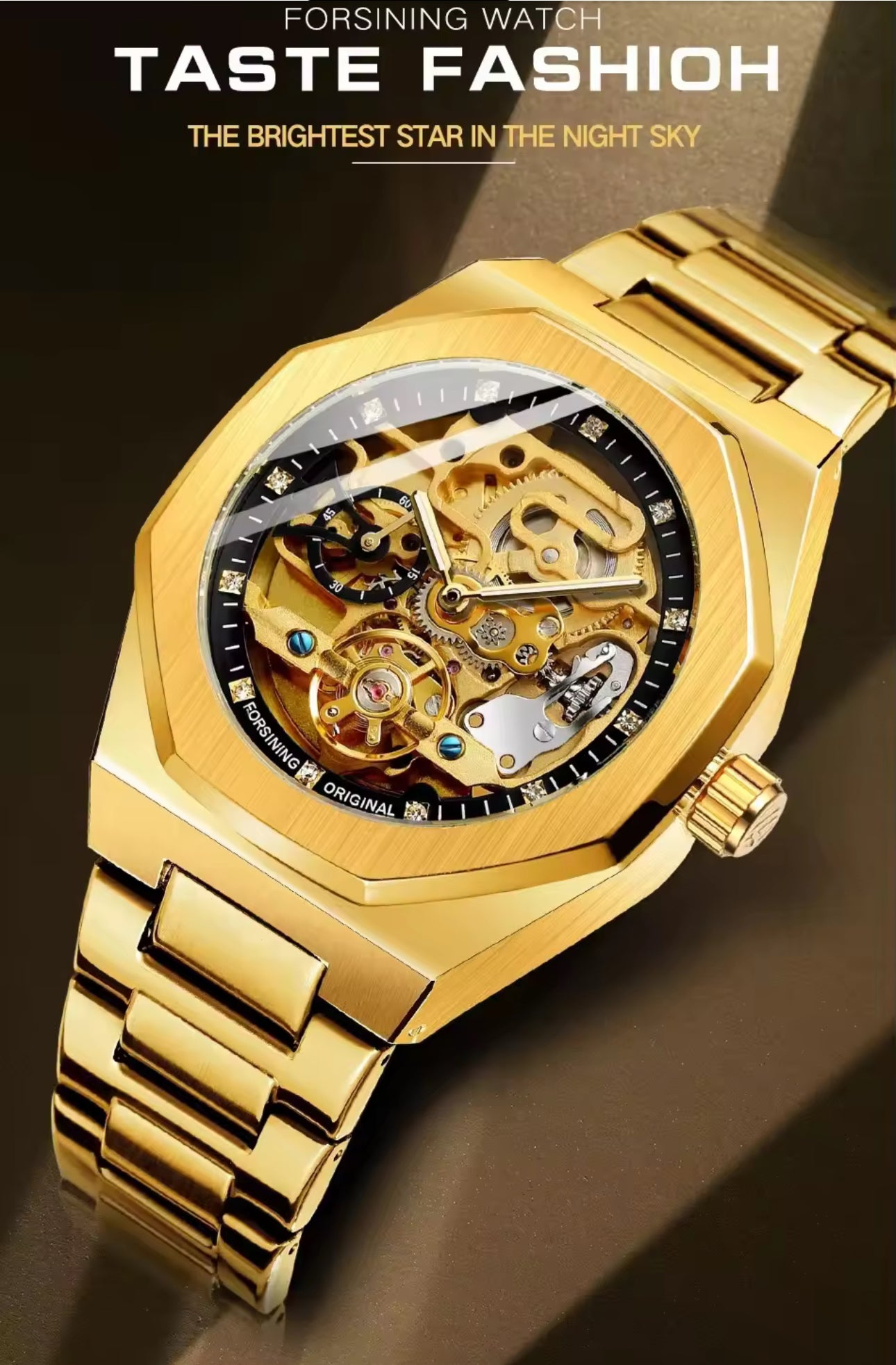 Skeleton luxury watch