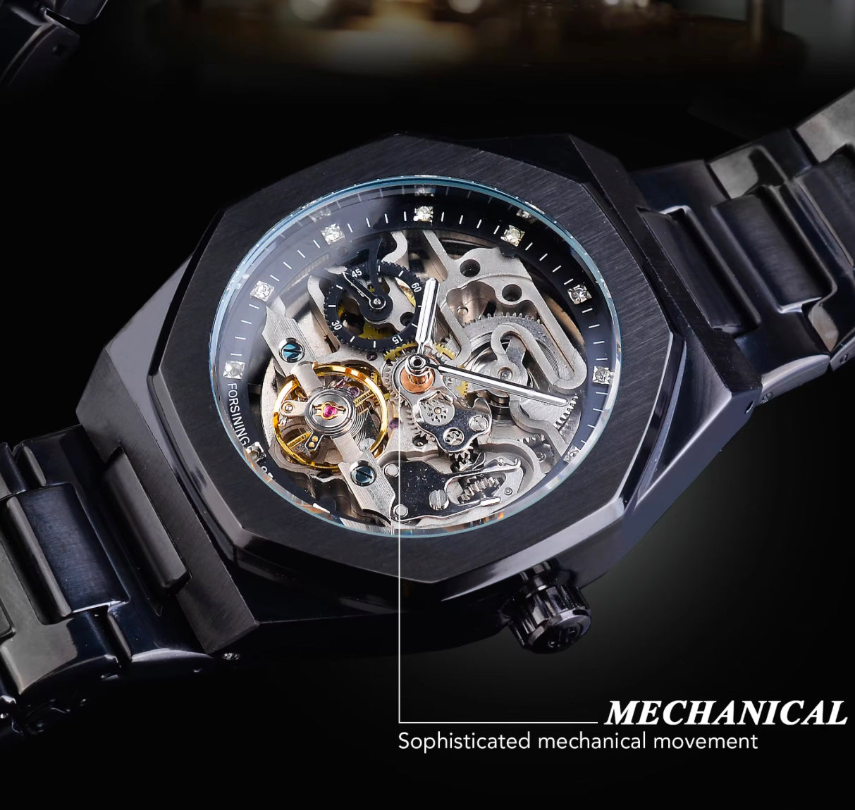 Skeleton luxury watch