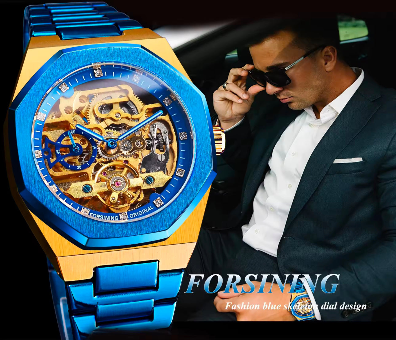 Skeleton luxury watch